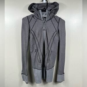 Lululemon Women’s Daily Practice Jacket Size 2 - Grey Herringbone
